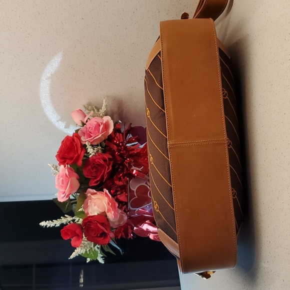 RARE GUCCI Canvas-Leather crossbody bag - Picture 5 of 11